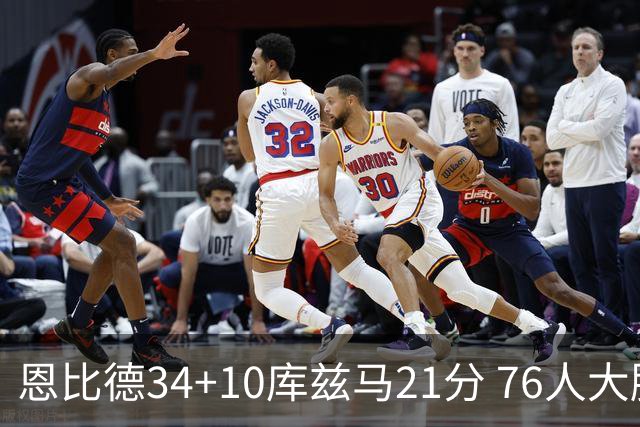 恩比德34+10库兹马21分 76人大胜送奇才五连败